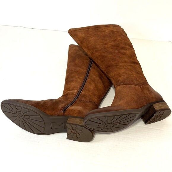 Born Hayden NWB Sz 8.5W Rust Tobacco Distressed Leather Knee High Boots - Picture 10 of 13